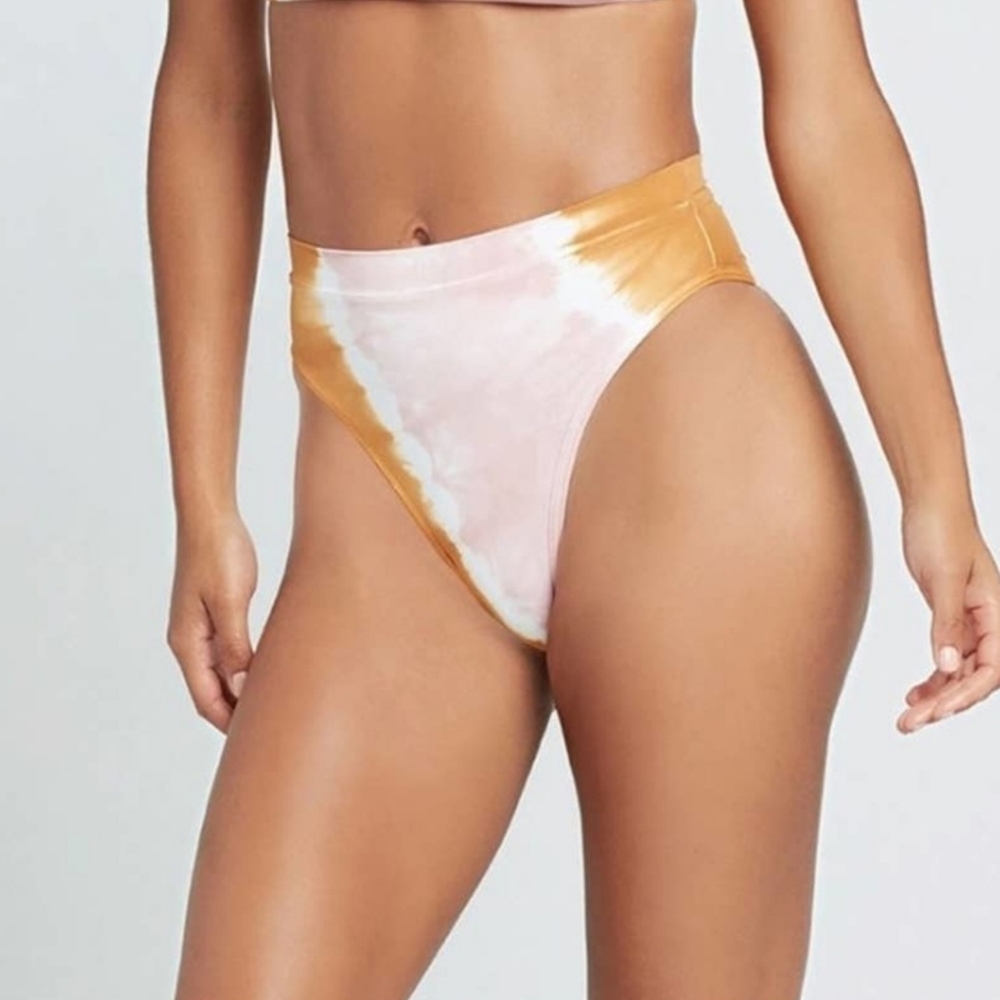 L*SPACE Tie Dye Frenchi Bikini Swimsuit Bottom Bitsy Size XS New